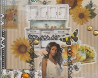 Elige brillar Arte original en técnica mixta