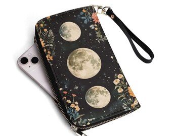 Moon Girl Vegan Leather Wallet - Stylish and Durable - Perfect for Everyday Use