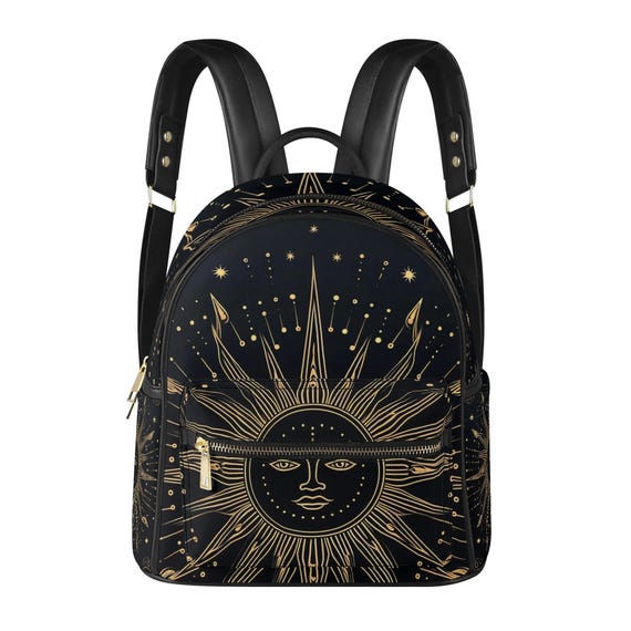 Vintage zon veganistische leren rugzak PU-rugzak mini-rugzak Leuke