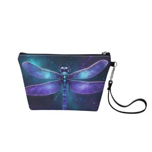 Watercolor Butterfly Make Up Bag Zipper Bag Cute Bag Vegan Leather Zipper Pouch Pencil Pouch Toiletry Pouch
