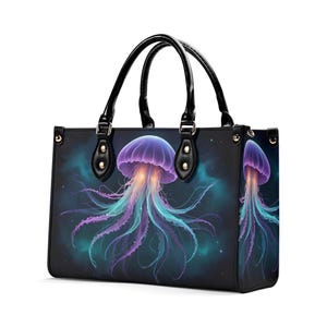 Bolso de galaxia de medusa Lindo bolso cruzado Lindo bolso, bolso con asa superior Bolsos de Witchcore Bolsos estilo gótico boho hippie