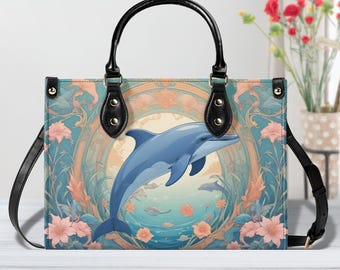 Joli Sac à Bandoulière Imprimé Dauphin Océan Pour Femme