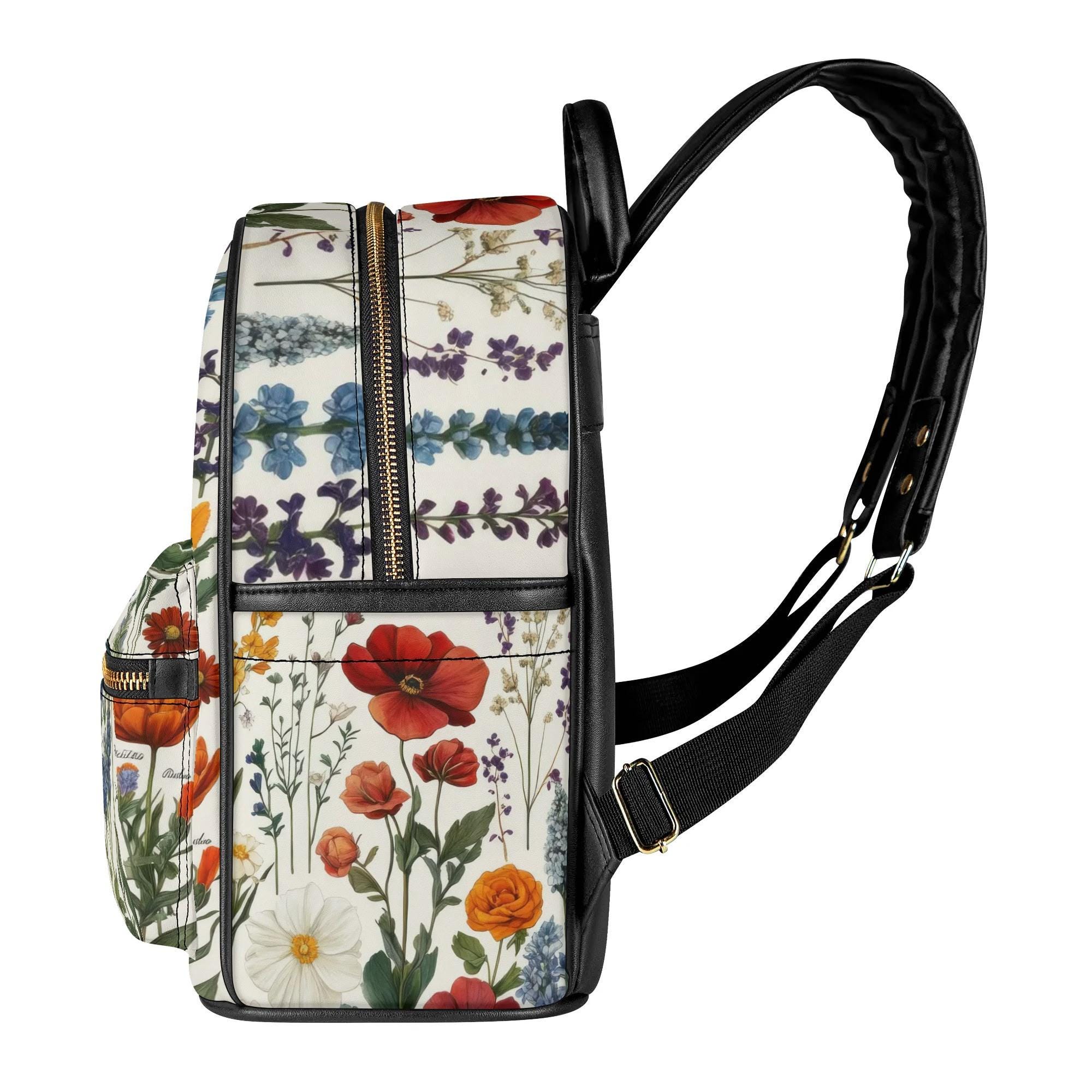Mini Vegan Leather Backpack Purse with Floral Design, Water Resistant Travel Jessica-Simpson-Mini-  main image 4