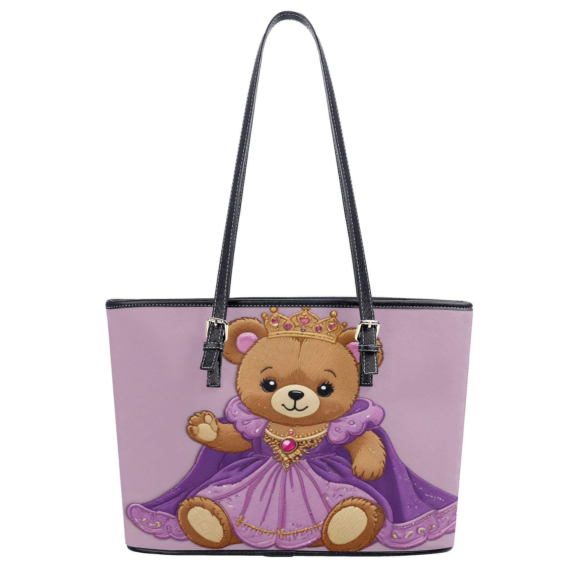 Princess Teddy Bear DDLG Princess PU Leather Tote Bag - Etsy