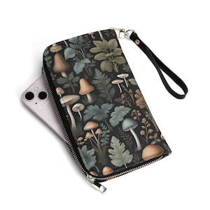 Woodland Mushroom PU-Leder Geldbörse - Schrulles und schickes Accessoire für Ihre täglichen Essentials