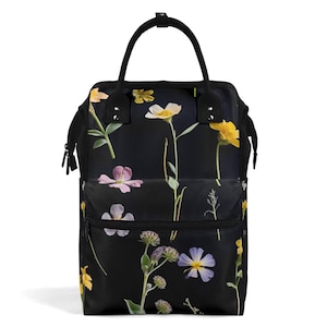 Leuke bloemen Luiertas met grote capaciteit Mummierugzak Verplegingstas Eendenbekrugzak Cadeau voor pasgeboren moeder