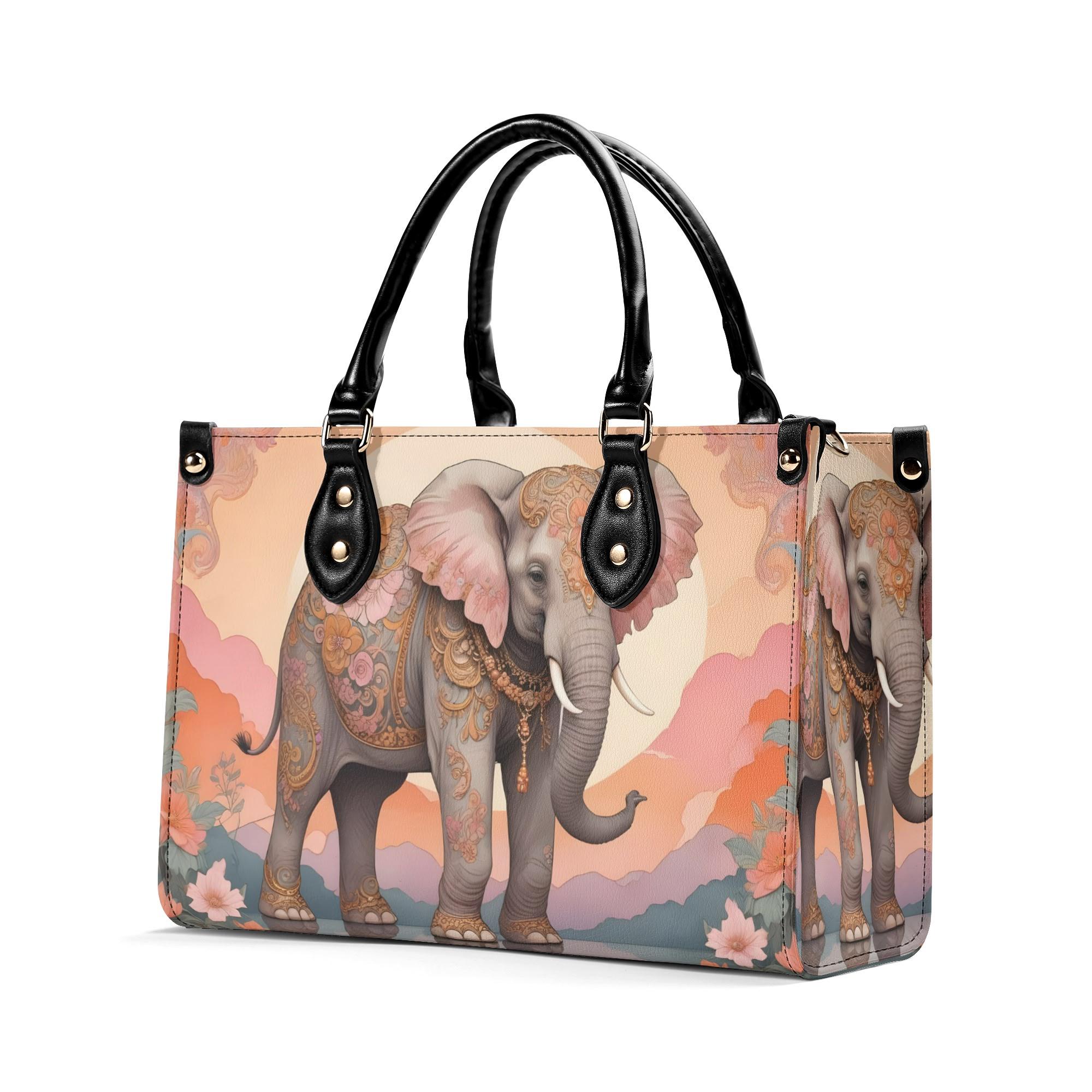 Elephant Art Bag Cute Crossbody Bag Unique Bag Cute Purse, Luxury