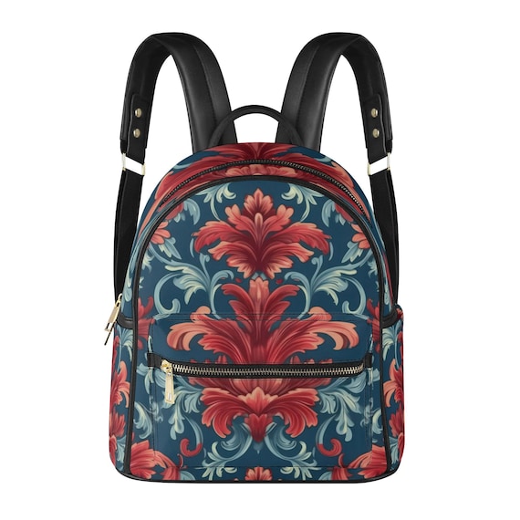 Vegan Leather Small Backpack Purse for Women Travel UTO Small Vegan Leather Backpack, Black Sling Bag, Crossbody  main image 3