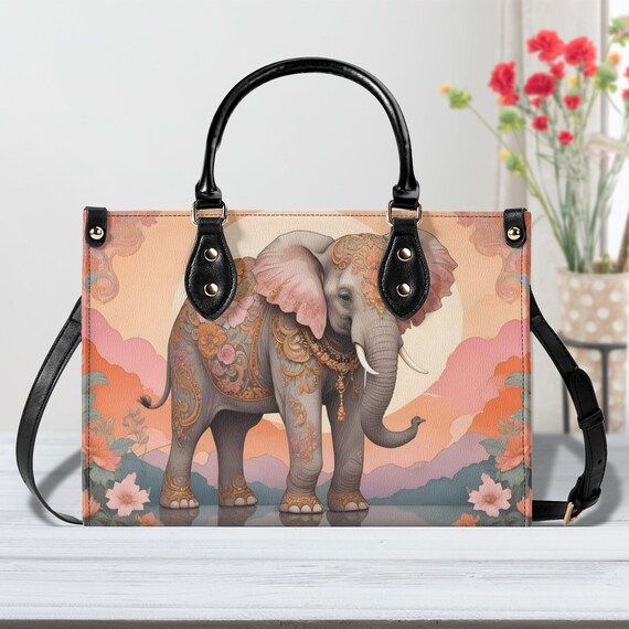 Elephant Art Bag Cute Crossbody Bag Unique Purse Cute Purse