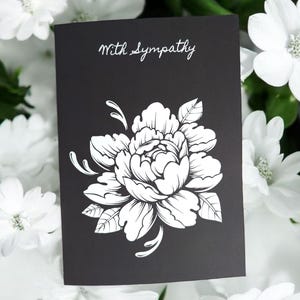 White Flower Sympathy Card