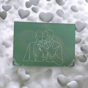 Glückliches Paar Hochzeitskarte