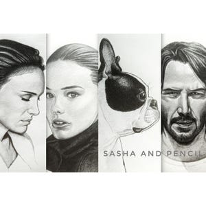 RETRATO A LÁPIZ PERSONALIZADO dibujo a mano de rostro realista personalizado, boceto de perro mascota a partir de foto, encargo digital pedido de regalo de arte hecho a mano