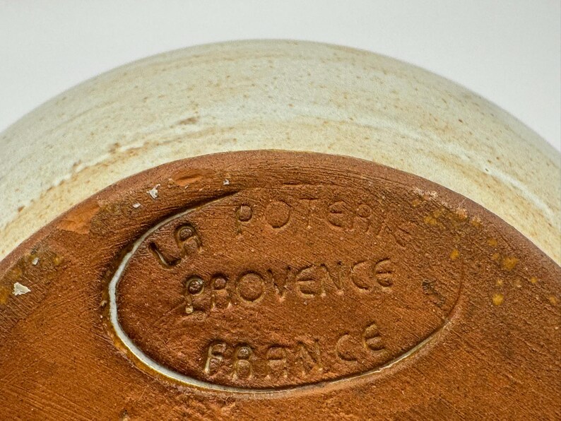 Poterie grange hippocampe orange algues dorées ornements