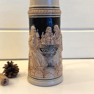 Boccale da birra vintage della Germania Ovest, 1 litro, anni '70