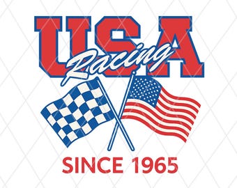 USA Racing PNG Download, American Race Day Checkered Flag Sublimation Graphics