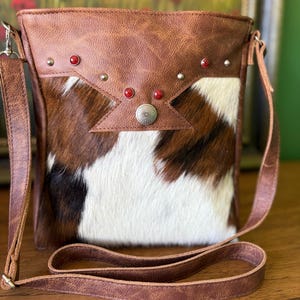 Bolso, Cartera Crossbody, cuero original,HOH, hecho a mano, unico