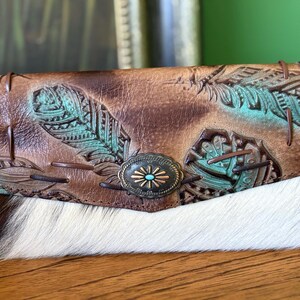 cartera, cuero original, hecho a mano,  cómoda, espaciosa