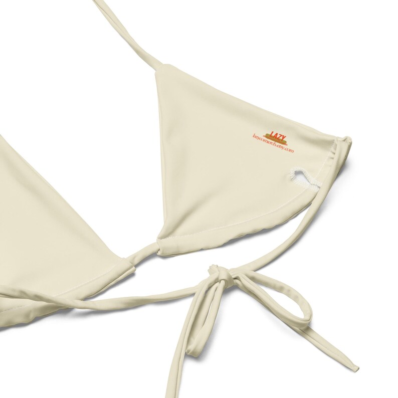 All-over print recycled string bikini