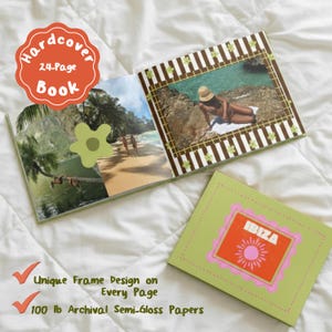Bachelorette Memory Book, Custom Hardcover Photo Album, Bridal Trip Scrapbook, Vacation Keepsake