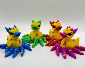 The Quacken – Articulated Spider Duck | 3D Printed Jeep Duck Toy for Collectors & Ducking Jeeps