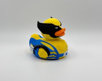 Wolverine Duck Figurine - 3D Printed Collectible for Marvel Fans Jeep Duck