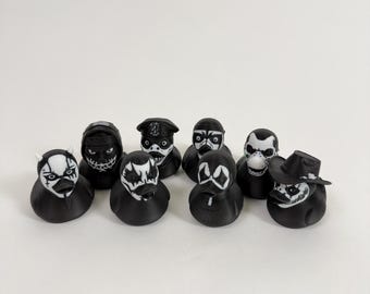 Decayed Brigade Slider Duck Set – Limited Hershey Park Edition – 8 Collectible Figurines – 3D Printed Display Decor (Not a Toy)