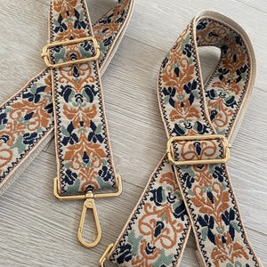 5cms gemusterte Crossbody Taschengurt breiter Schulterriemen verstellbar Taschengurt Ersatz Taschengurt Gold Hardware Geschenk für Mama Geschenk für sie