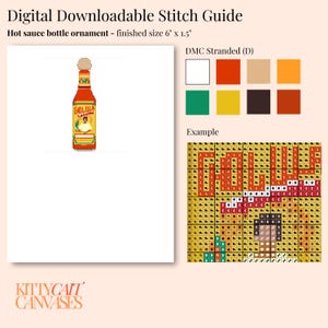 Needlepoint Stitch Guide - Hot Sauce - Digital Download
