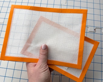 Blank 13-mesh Zweigart Needlepoint Canvas - 4×4, 5×5, 6×6, 4×8, 8x8 Sizes — Blank Canvas Cut & Taped Ready to Stitch