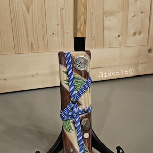 Unique handmade sheath and chef knife. One of a kind. "Gravity wave"