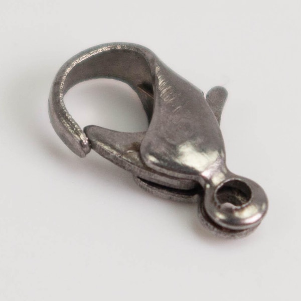 100 pcs of Gunmetal over iron lobster claw clasp 12mm - LOB12I