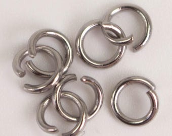 Jump RINGS 100 pcs of STAINLESS Steel Jump Rings Link Surgical Jumprings 4mm 21G Necklace Bracelet Wholesale Jump Rings Bulk Jumprings