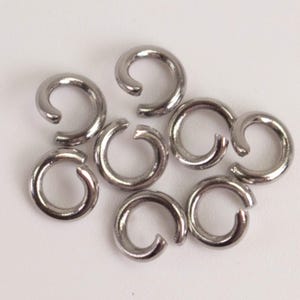 Jump RINGS 100 pcs of STAINLESS Steel Jump Rings Link Surgical Jumprings 5mm 18G Necklace Bracelet Wholesale Jump Rings Bulk Jumprings