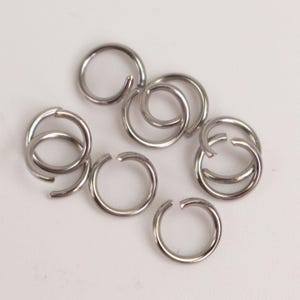 Jump RINGS 100 pcs of STAINLESS Steel Jump Rings Link Surgical Jumprings 6mm 20G Necklace Bracelet Wholesale Jump Rings Bulk Jumprings