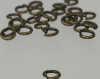 ANTIQUE SOLID COPPER OPEN ROUND JUMP RING SAW CUT 2.5MM O//D 24GA WIRE 250 PCS
