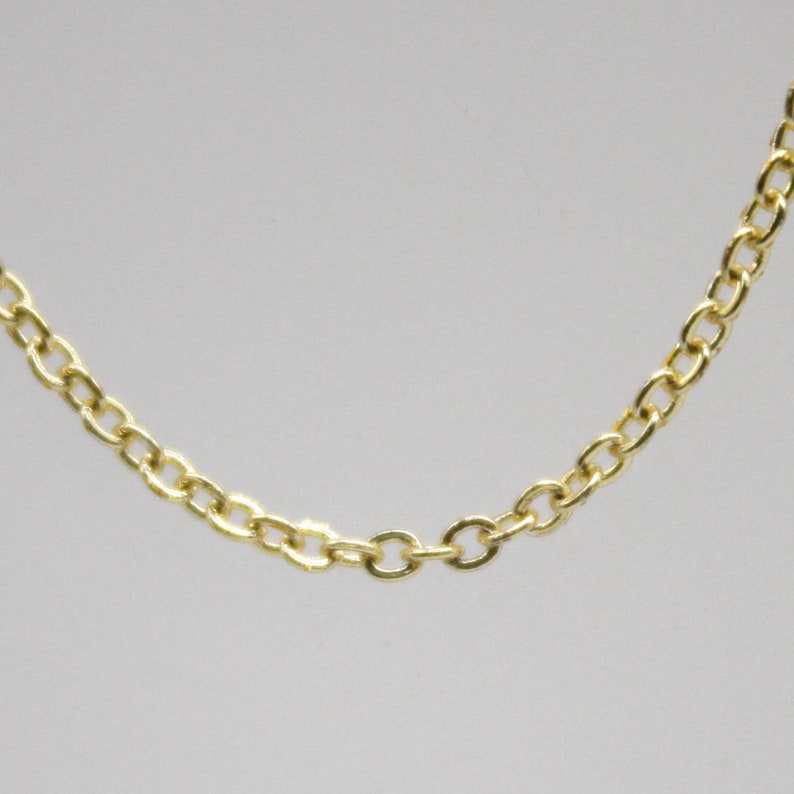 2mm 2x1.4mm SOLDER 18K Gold Plated Micro Flat Chain Small Soldered AT214F 100 feet TARNISH Resistant Tarnish FREE Anti Tarnished