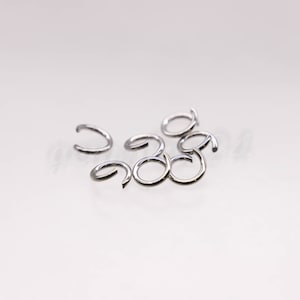 50/100/250 pcs STAINLESS Steel Jump Rings - 8mm 16Gauge 16G 1.2mm - Link Surgical Jumprings Chunky Jumpring, Heavy Duty Jumpring Bulk ST12x8