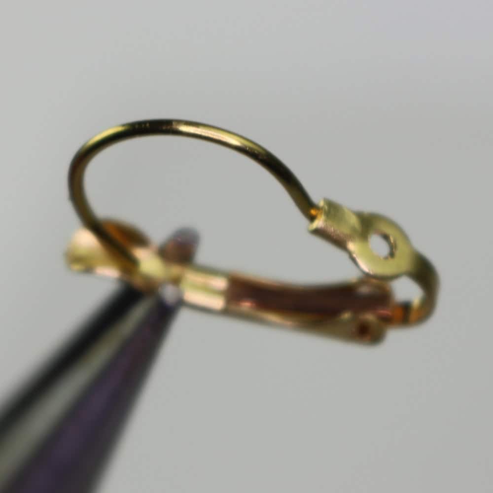10pcs 18mm round setting bezel tray shiny bronze plated brass earring