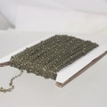 32 ft Antique Brass Satellite Chain: 2.4x1.7mm Soldered Ball Cable Link