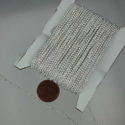 Rhodium Chain Ball Bulk Chain 32 Ft. of ROUND BALL Chain Etsy