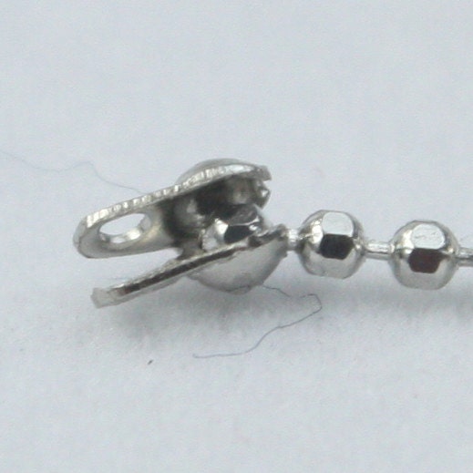 Rhodium Plated Ball Chain Bulk 32 ft. spool of FACET micro Etsy