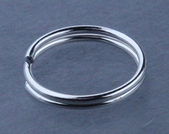 600 pcs of Silver Finished Split Rings - 8mm