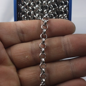 3 Feet Stainless Steel ROLO Chain Big Chunky Rolo Chain