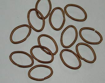 1000 pcs of Antique Copper Plated Oval Jumpring - 8x5mm 21 guage 7x8x5mm