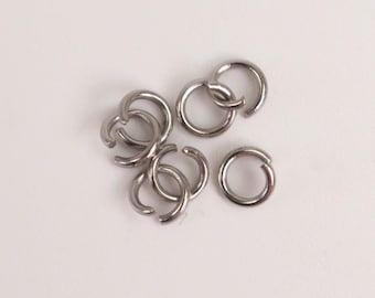 Surgical Stainless Steel Jump Rings 4mm - 21G 100pcs - Wholesale Bulk Lot