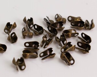 Antique Brass Ball Chain Connectors (2.4mm, Pack of 100)
