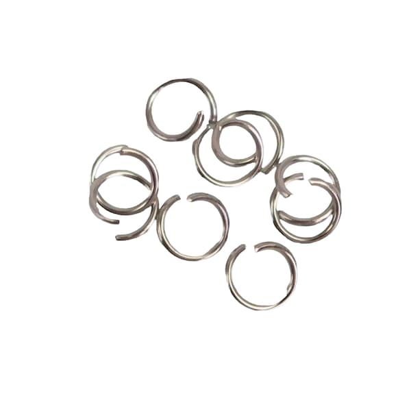 Anillos de salto de acero inoxidable quirúrgico de 5 mm y 18 g (100 unidades) - Lote al por mayor