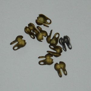 SALE Sale 100pcs of Antique Brass finished ball chain connector for 1.5mm and 1.2mm chain - BALLCON15