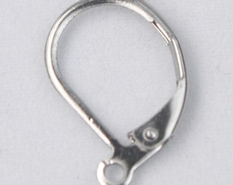 100 boucles d&#39;oreilles chirurgicales en acier inoxydable, fils d&#39;oreille de -10 x 16 mm expédiés de Californie, États-Unis