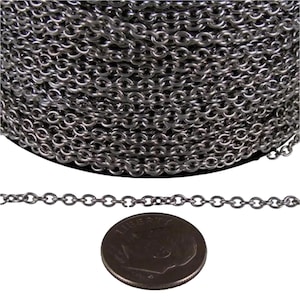 Wholesale Stainless Steel Cable Chain: 3x2.2mm Soldered Links 300 feet